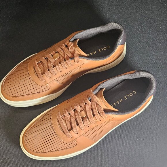 Men's Tan Cole Haan Grand Crosscourt Modern Tennis Sneakers SIZE 7 1/2 M - Picture 7 of 8